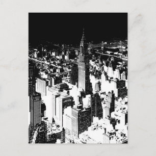 Carte Postale Noir et blanc New York