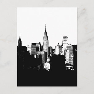 Carte Postale Noir et blanc New York City