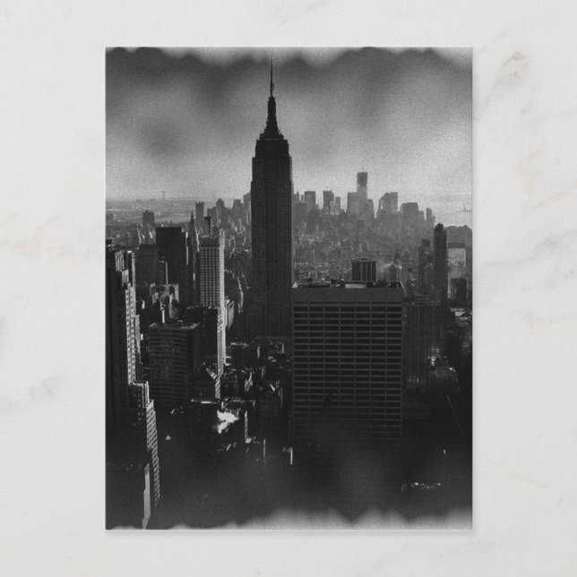 Carte Postale Noir et blanc New York City (Devant)