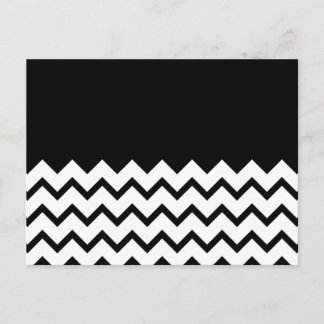Carte Postale Noir et blanc. Partie Zig Zag, Partie Noir ordinai