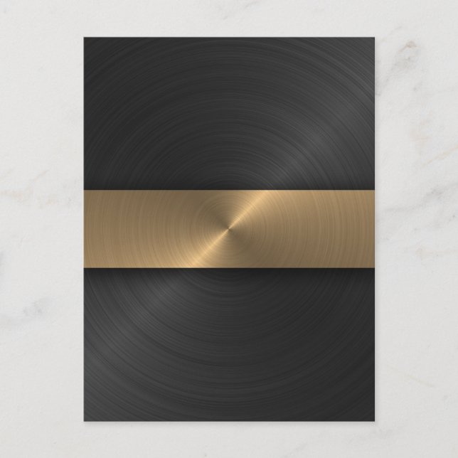 Carte Postale Noir Et Or (Devant)