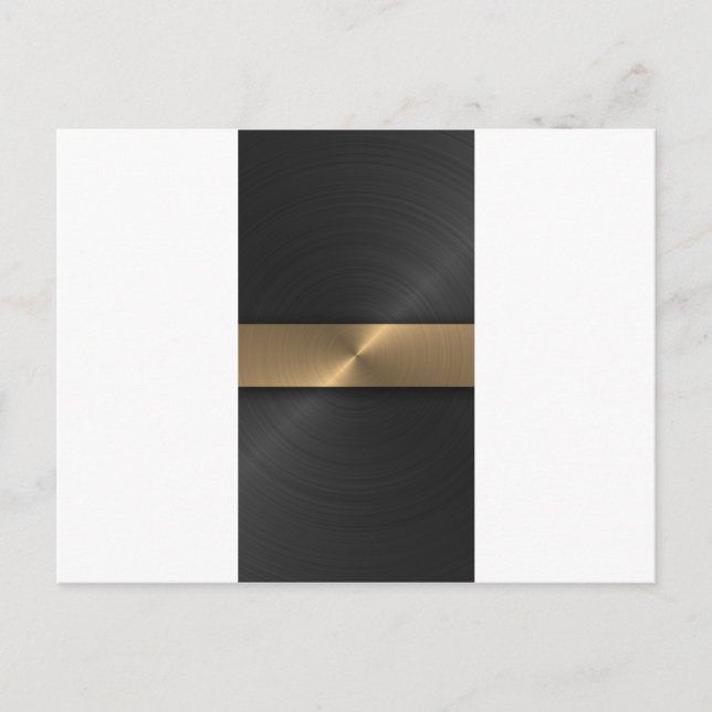 Carte Postale Noir Et Or (Devant)