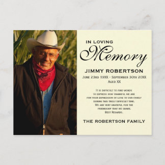 Carte Postale Noir et reconnaissance commémorative de famille de