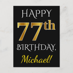 Cartes 77 Ans D D Anniversaire Zazzle Fr