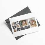 Carte Postale Noir moderne | Photo Collage | Papa Meilleur cadea<br><div class="desc">Une photo de collage est une merveilleuse idée cadeau pour n'importe quel père qui aime se rappeler des bons moments avec sa famille et ses amis. Ce type de photo comporte une collection de photographies aménagées et exposées de façon créative, souvent dans un thème ou une mise en page qui...</div>