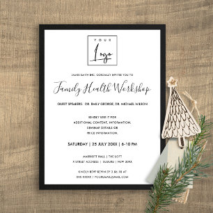 CARTE POSTALE NOIR & SOIE BLANCHE VOTRE ATELIER DE LOGO GALA ÉVÉ