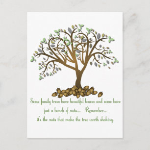 Carte Postale Noix d'arbre familial
