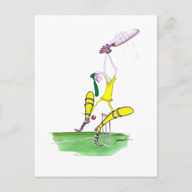 Carte Postale noix de cricket d'aussie, tony fernandes (Devant)