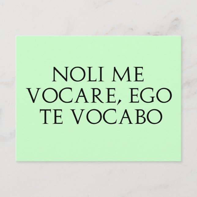 Carte Postale Noli Me Vocare (Devant)