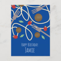 Nom d'anniversaire de amateur de pâtes