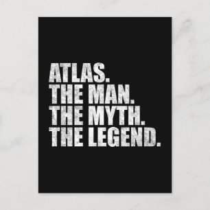 Carte Postale Nom d'Atlas, Atlas L'Homme Le Mythe La Légende