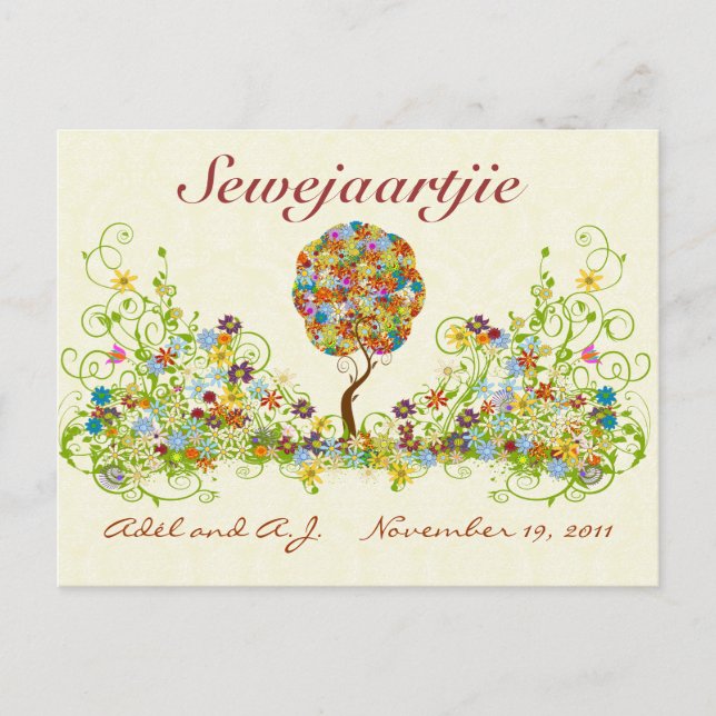 Carte Postale Nom de l'amour de la fleur de travail de rapproche (Devant)