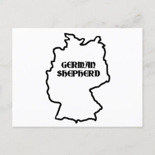 Carte Postale nom du berger allemand à l'origine
