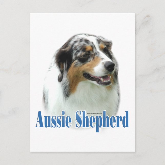 Carte Postale Nom du berger australien (Devant)