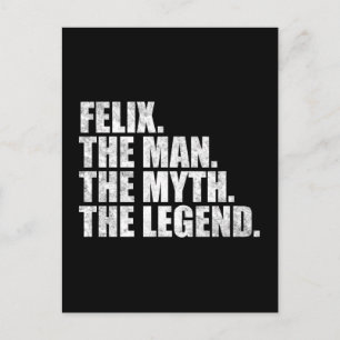 Carte Postale Nom Felix, Felix l'homme le mythe la légende