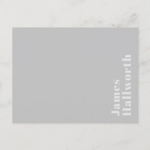 Carte Postale Nom minimaliste moderne rétro (ou autre texte)