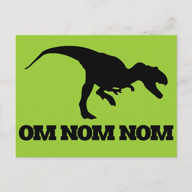 Carte Postale Nom Nom Om Nom (Devant)