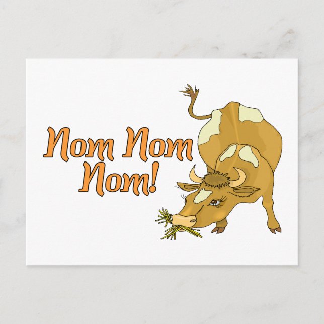 Carte Postale Nom Nom Vache (Devant)
