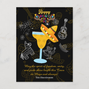 Carte Postale Nom personnalisé Cinco de Mayo Fiesta Espagne