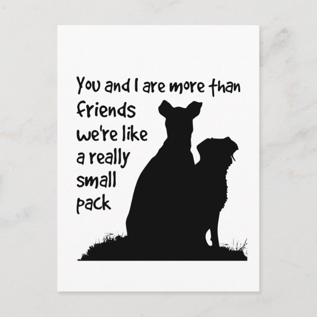 Carte Postale Nom personnalisé You & I Plus que des amis, nous s (Devant)