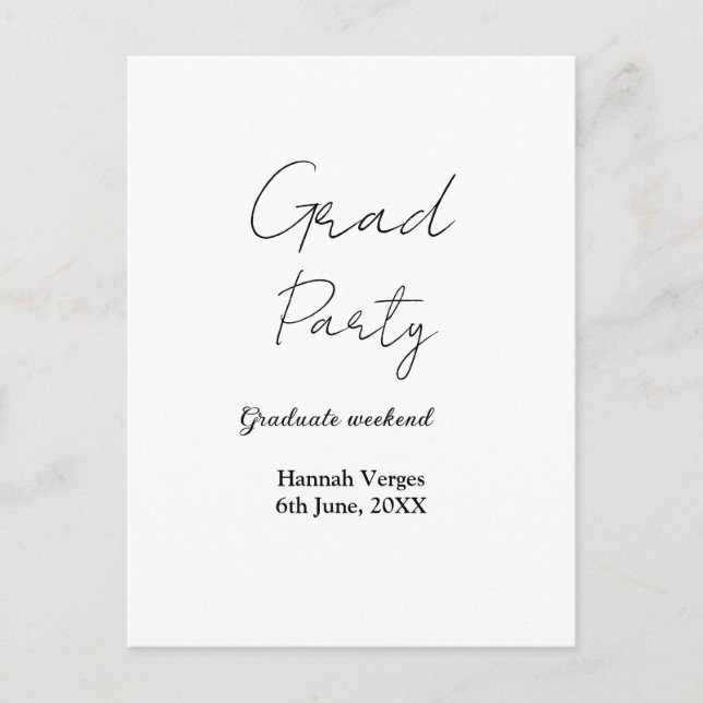 CARTE POSTALE NOM SEMAINE DE FÊTE DE FIN D'ÉTUDES DATE SIMPLE ÉL (Devant)