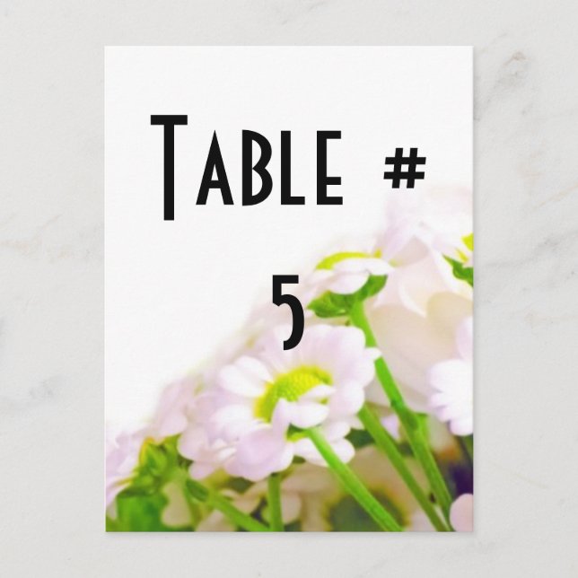 Carte Postale Nombre de Tableau d'invité (Devant)