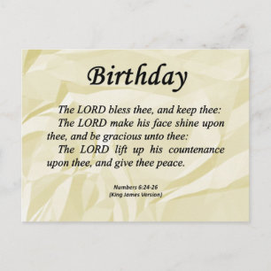 Carte Postale Nombres d'anniversaire 6-24