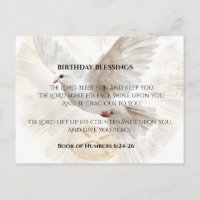 Nombres de bénédiction d'anniversaire 6:24-26 Colo