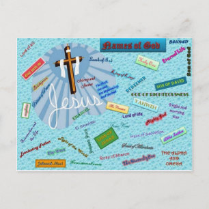Carte Postale Noms de Dieu