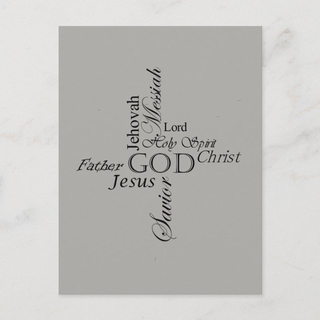 Carte Postale Noms de trinité (Devant)