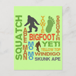 Carte Postale Noms Pour Bigfoot