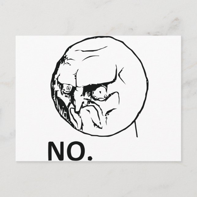 CARTE POSTALE NON ! (Devant)