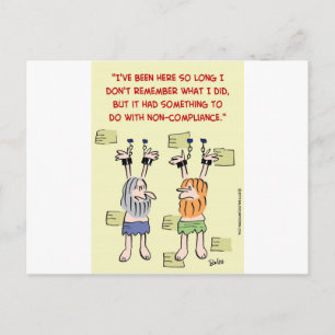 Carte Postale non-conformité détenus pendants
