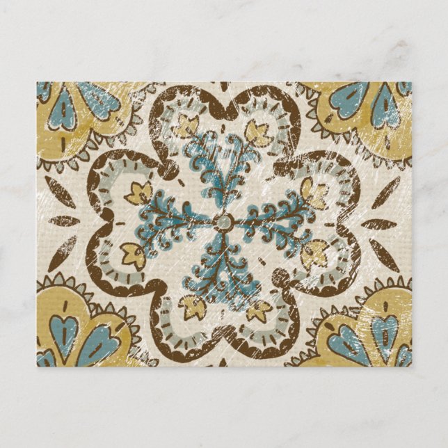 Carte Postale Non-Embellished Batik Square II (Devant)