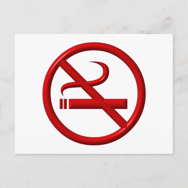 Carte Postale Non-fumeurs / anti-fumeurs (Devant)
