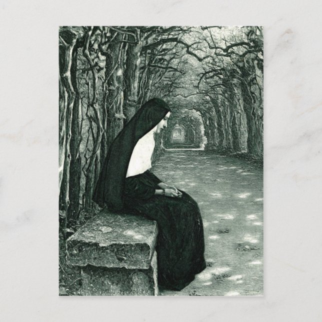 Carte Postale nonne solitaire (Devant)