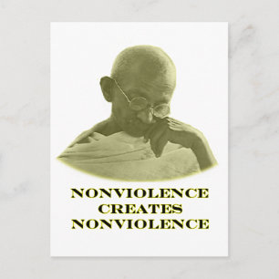 Carte Postale Nonviolence Jaune Gibney Le MUSÉE Zazzle