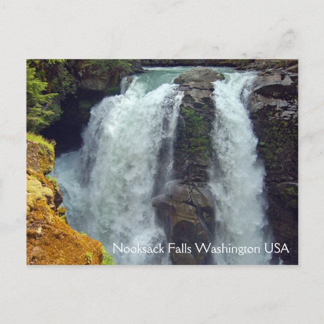 Carte Postale Nooksack Falls à Washington (Devant)