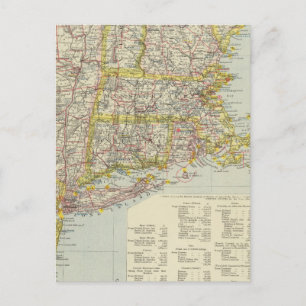 Carte Postale Nord-Est des États-Unis 2