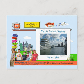 Carte Postale Norfolk, VA ! Vue Habor