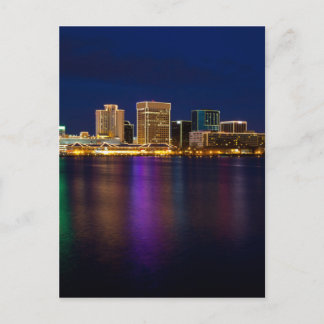Carte Postale Norfolk Virginia Skyline at Night