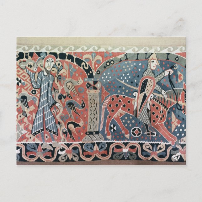 Carte Postale Norman cavalier sur un cheval piébalte (Devant)