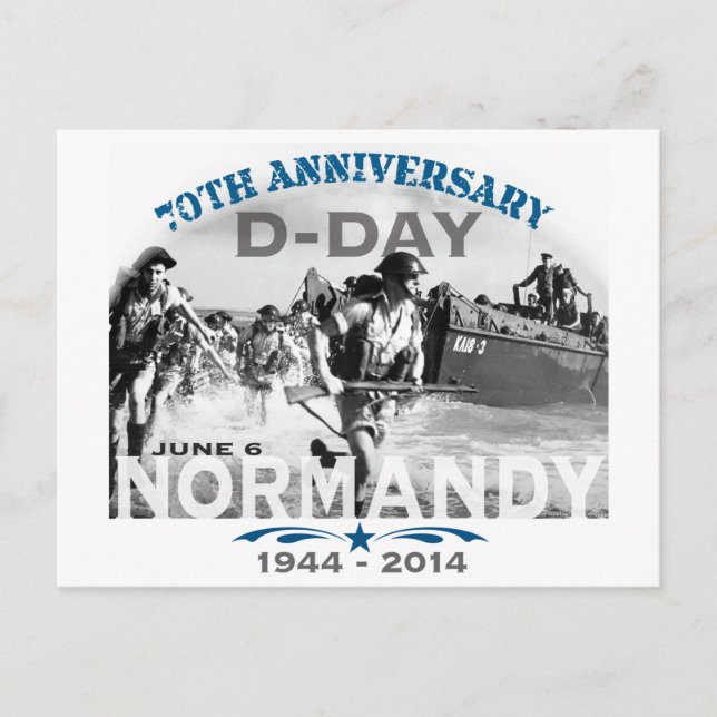 Carte Postale Normandie 70e anniversaire du jour J (Devant)