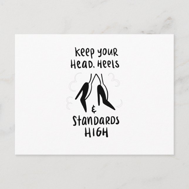 Carte Postale Normes élevées (Devant)