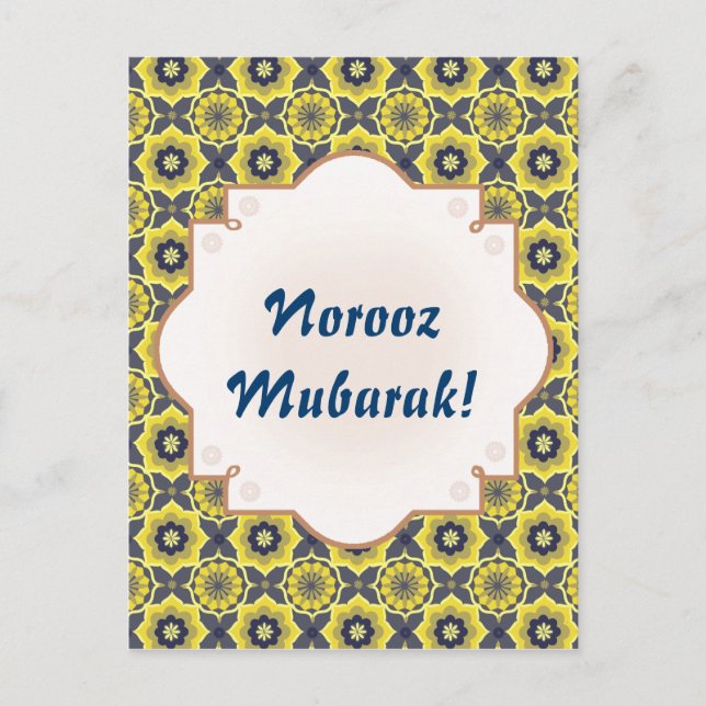 Carte Postale Norooz Mubarak Khatam poisson (Devant)