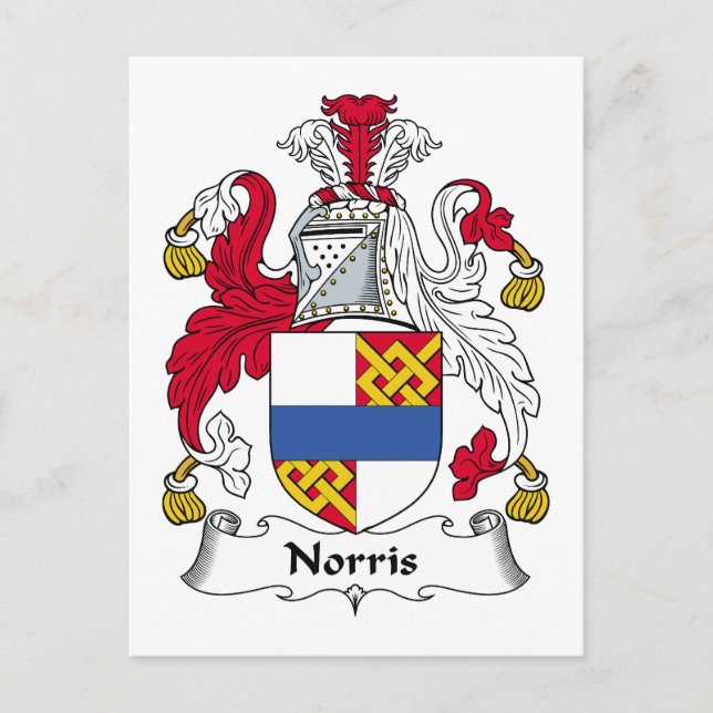 Carte Postale Norris Family Crest (Devant)