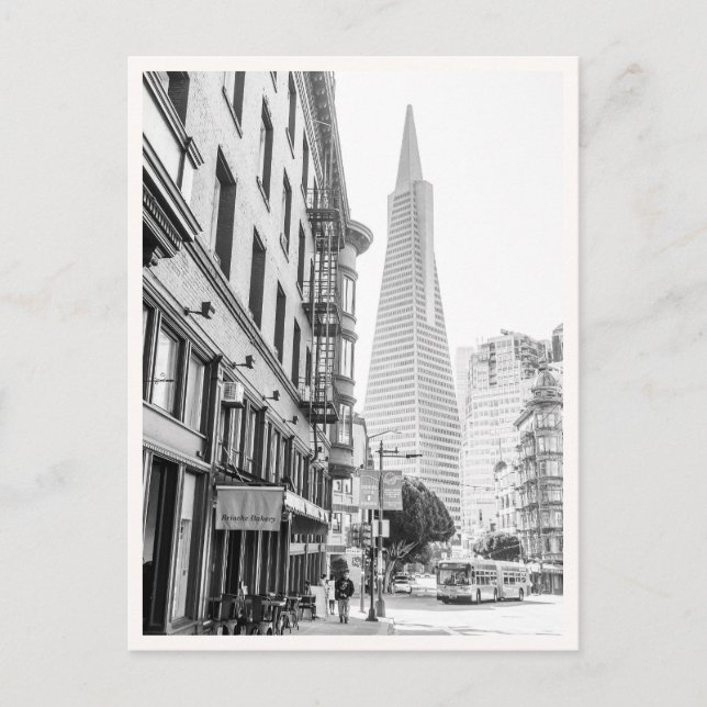 Carte Postale North Beach San Francisco Transamerica & Muni (Devant)
