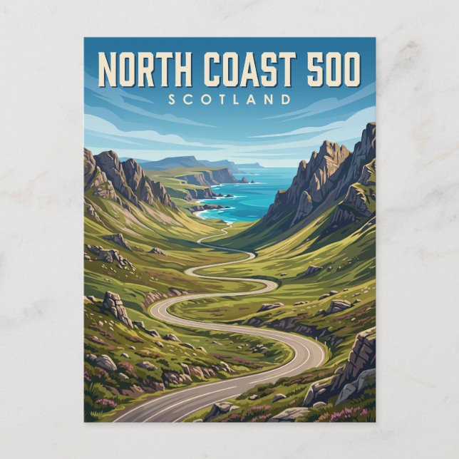 Carte Postale North Coast 500 Écosse (Devant)