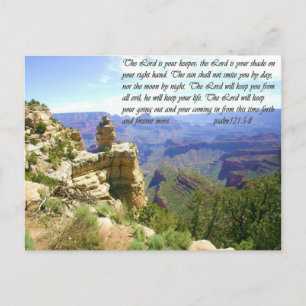 Carte Postale North Rim Grand Canyon Photo avec Bible Verse