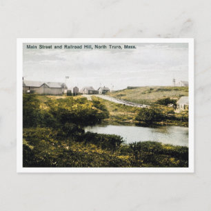 Carte Postale North Truro MA, Main St, Railroad Hill années 1910
